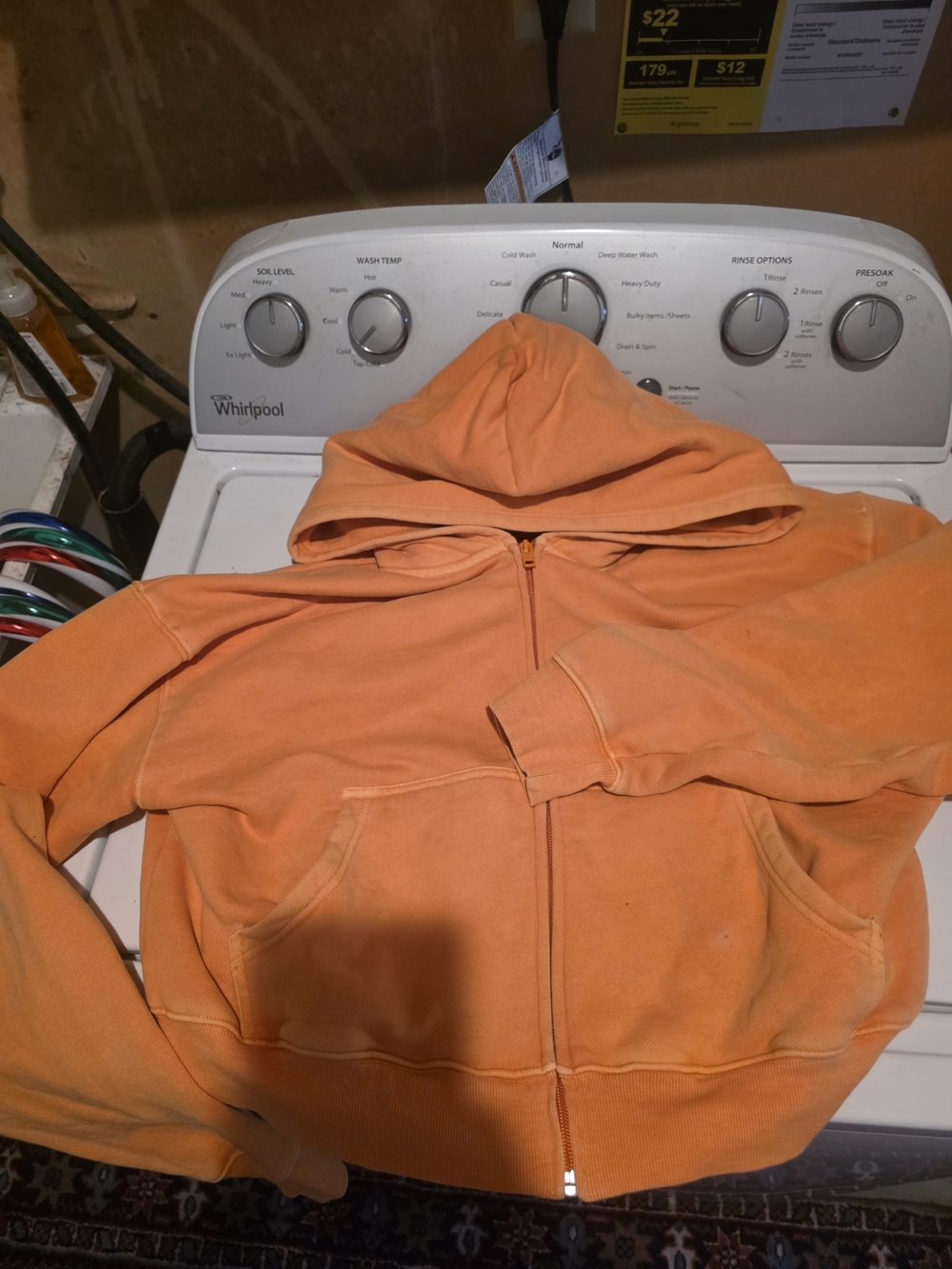 Tna Orange Zip-Up Hoodie